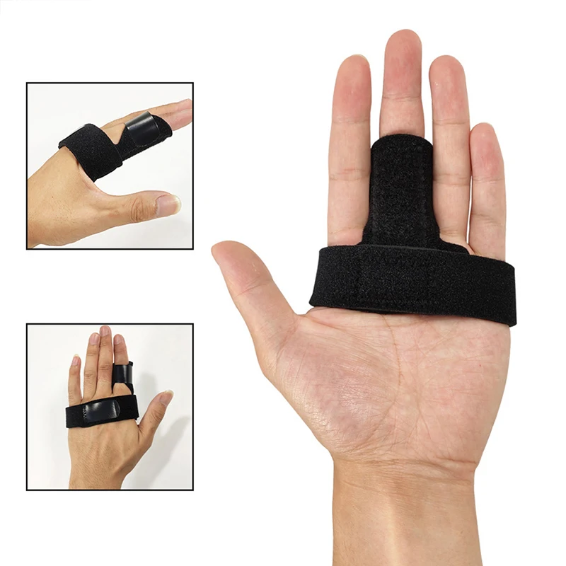 **1PCS Adjustable Finger Splint Brace Trigger Finger Support Fracture Fix Pain Relief