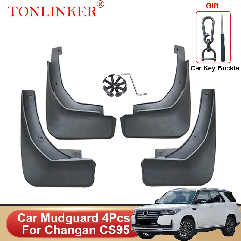 

TONLINKER Car Mudguard For Changan CS95 2021 2022 2023 Mudguards Splash Guards Front Rear Mud Flaps Fender Mudflaps Accessories