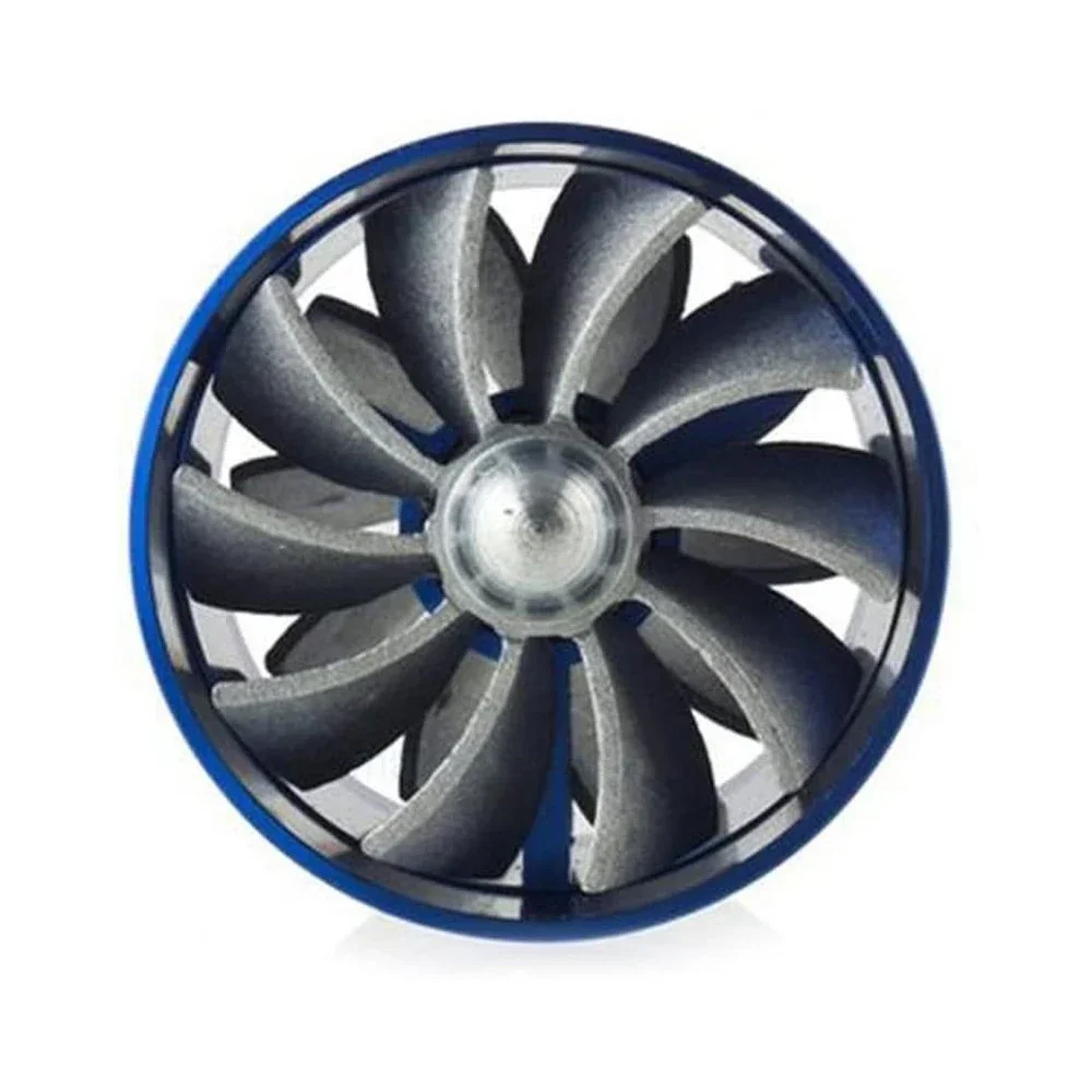 

Universal Supercharger Power Turbo Air Filter Intake Fan Fuel Gas Saver Kit Turbo Ventilator Car Air Intake Fuel Saver Dual Fan