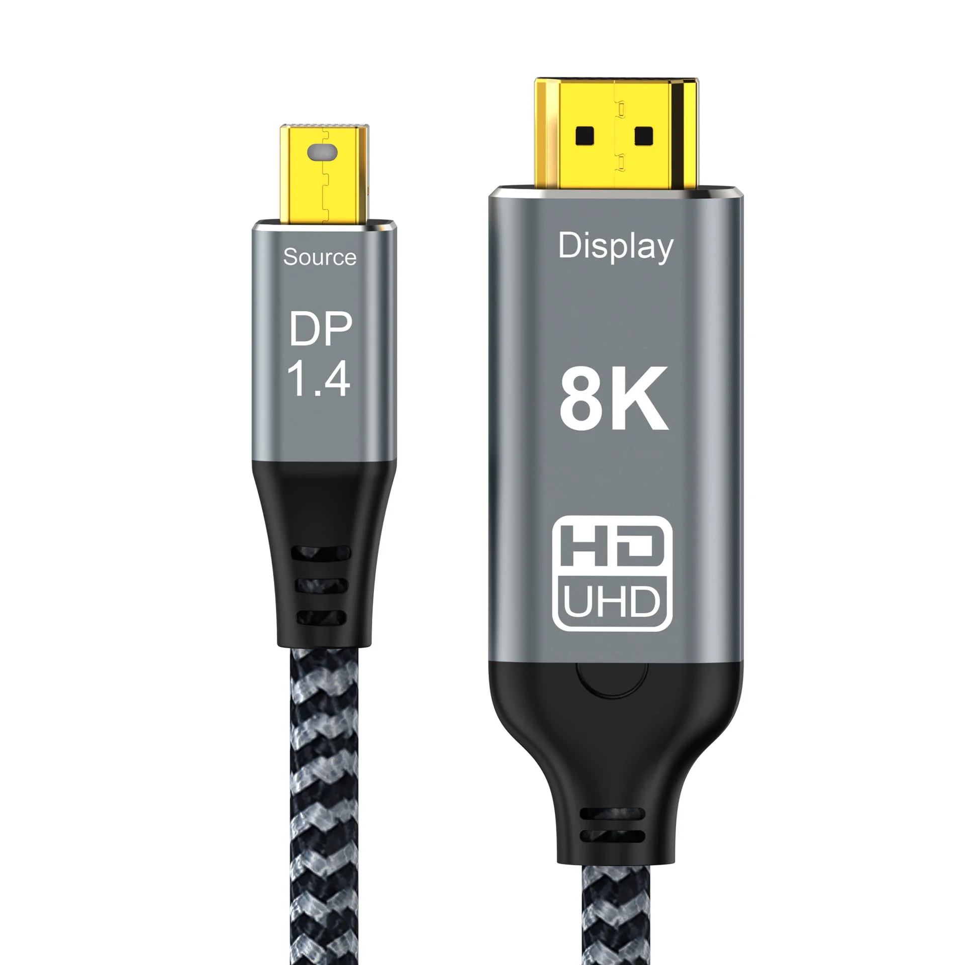 8K Mini DP Display Port Thunderbolt 2 To HDMI Cable Pro Adapter Mini DP to HD 8K60Hz 4K120Hz 48Gbps for Macbook Mini IMac 2M