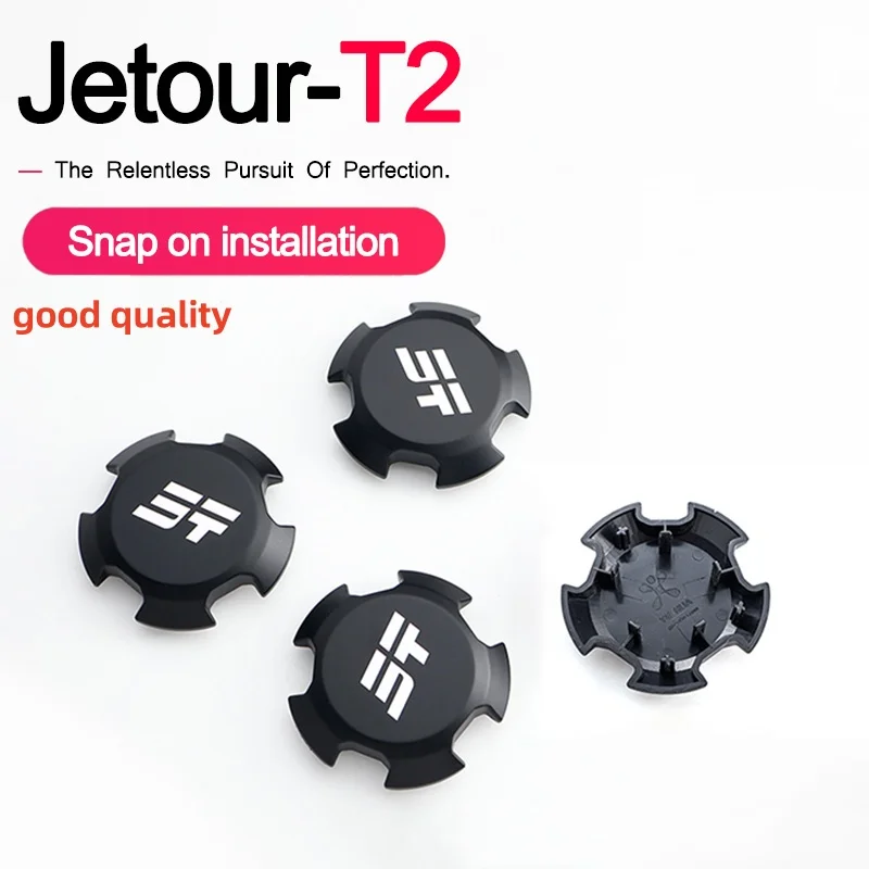 For Chery Jetour Traveller T2 Black Wheel Hub Cover Wheel Hub Cover Replacement Parts Covers Tires Parts Auto Car Accessories