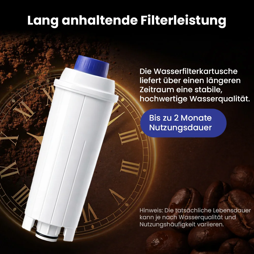 Reimol 6 Stück Wasserfilter für De'Longhi ECAM-, ETAM-, ESAM-, EC680- und EC800-Serien – Ersatzfilter für Kaffeemaschinen – Detail 3