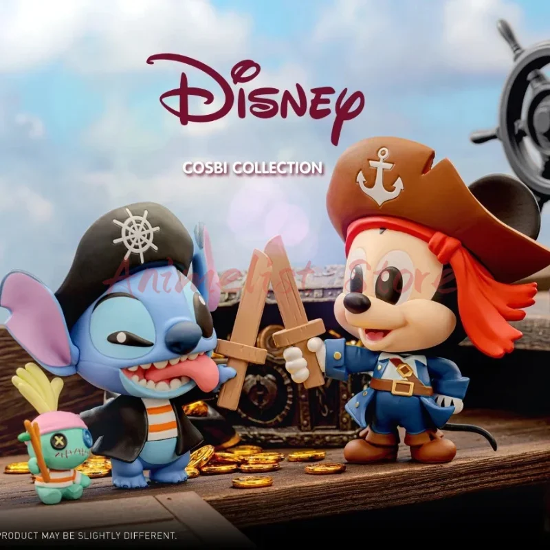 New Hottoys Disney Blind Box Figure Pirate Series Anime Figures Collectible Cute Pvc Statue Doll Toys Decor Girls Gift