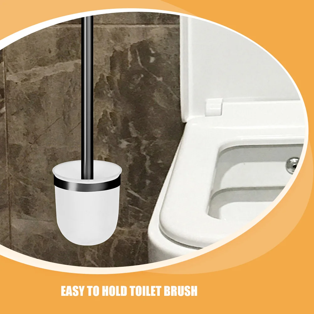 2 Pcs Bathroom Accesories Toilet Brush Base Cup Refills Plastic inside Cleaning