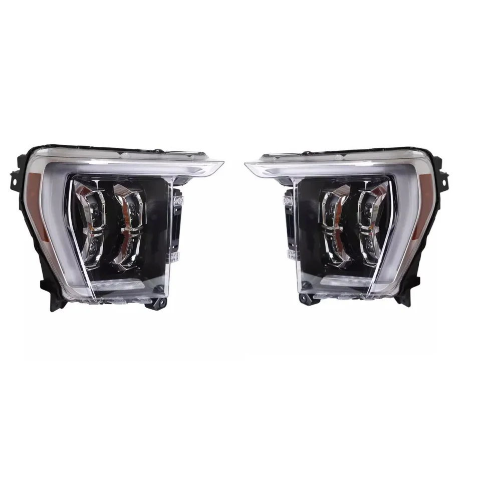 1 Pair LED Headlight for Ford F150 Raptor 2021-2023 modified LED Lens Daytime running light Turn signal Hight Low beam