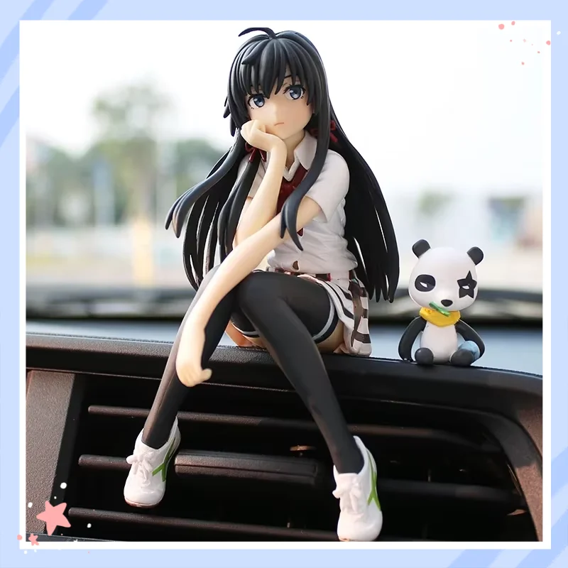 

Фигурка Юкино Юкиношиты в сидячей позе из аниме «Моя романтическая комедия не может быть хуже» (SNAFU) — модель красивой девушки для декора ПК, приборной панели автомобиля, рабочего стола