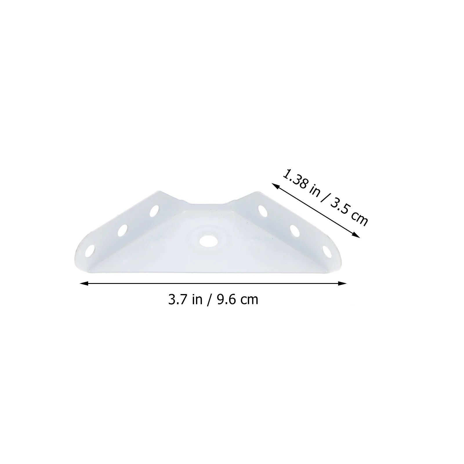 

30Pcs White Corner Braces for Furniture High Durability Corrosion Resistance Stable Fastener Corner Braces