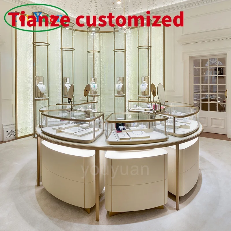 (Custom) custom jewelry shop window jewelry display display rack aluminum glass showcase showcase showcase