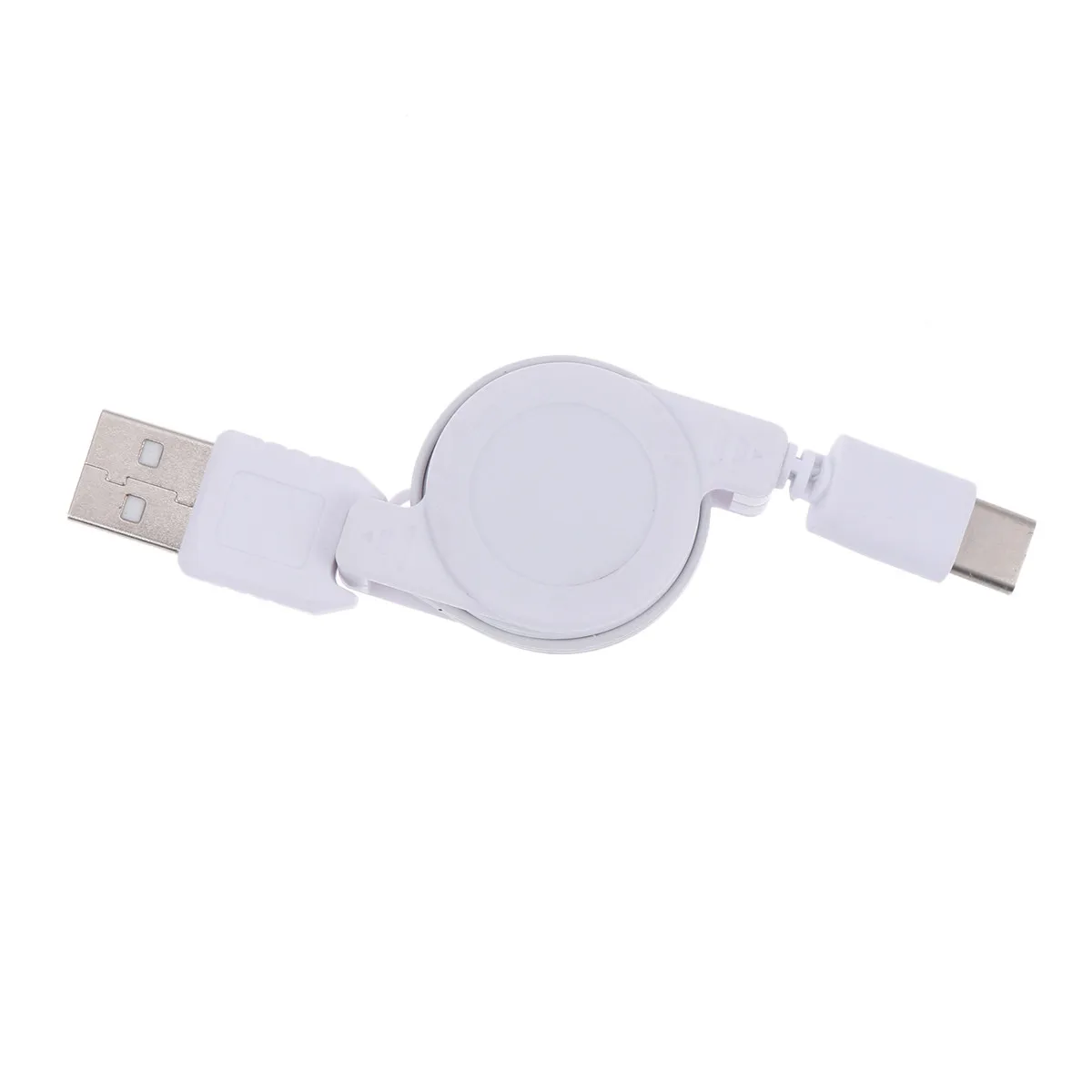 Retractable Type C Data Cable Fast Charging Sync Cord Portable Foldable USB C Charger for