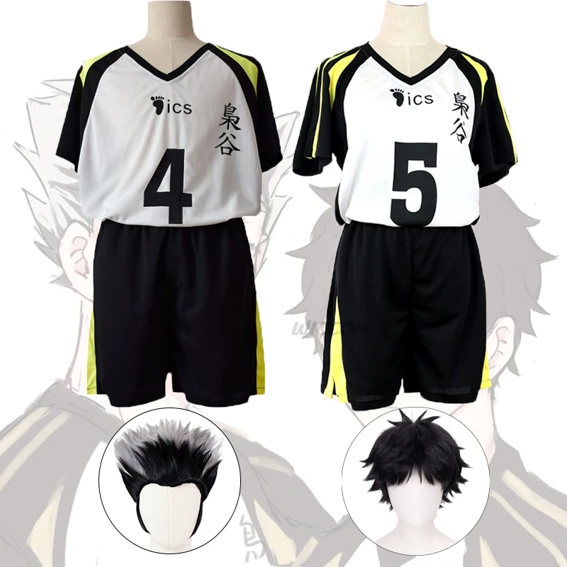 Anime Fukurodani Bokuto Koutarou Men Cosplay Akaashi Keiji Women Cosplay Costume Uniform T-shirts And Pan