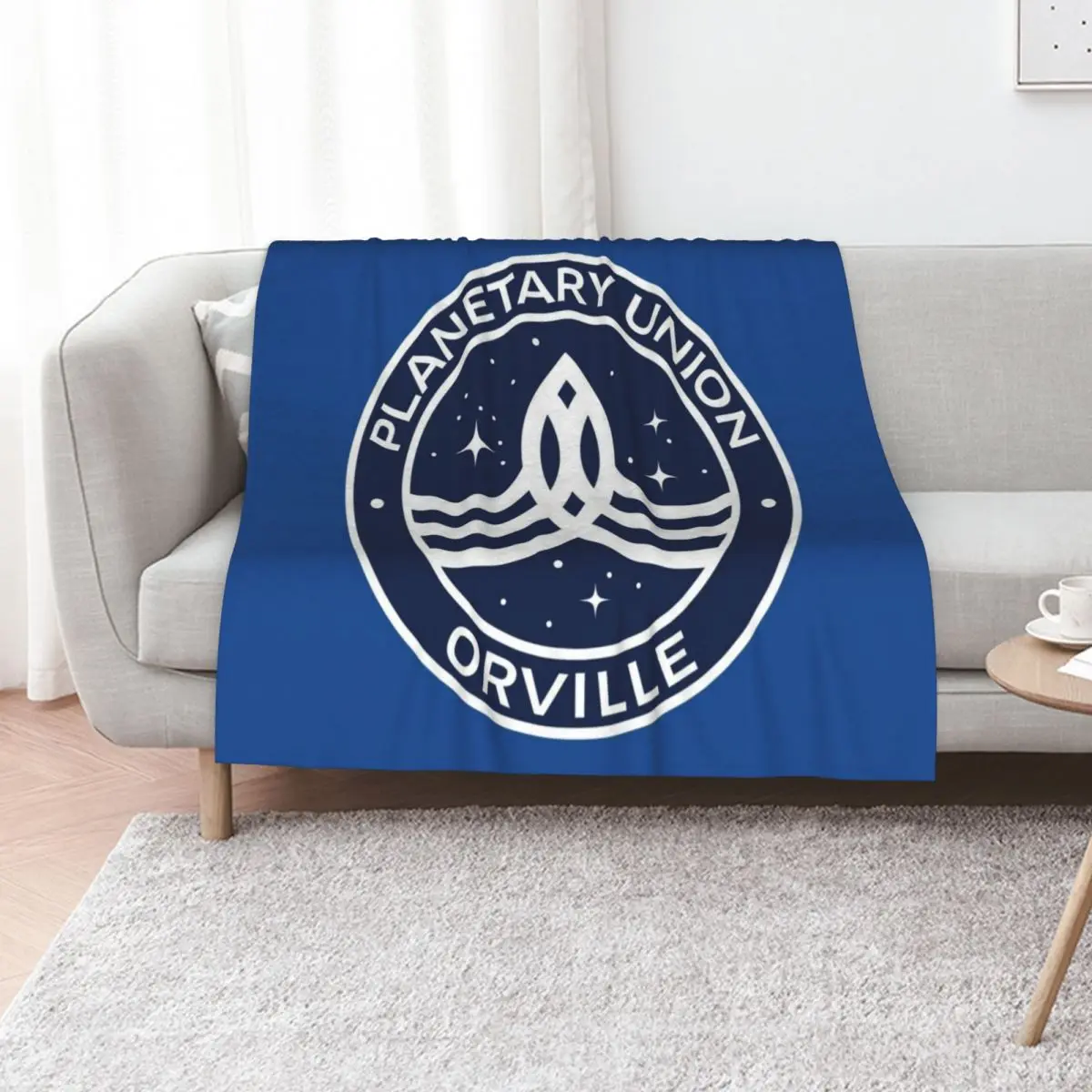 The Orville -Planetary Union Logo Throw Blanket Vintage Moving Furry warm winter Heavy Luxury Designer Blankets