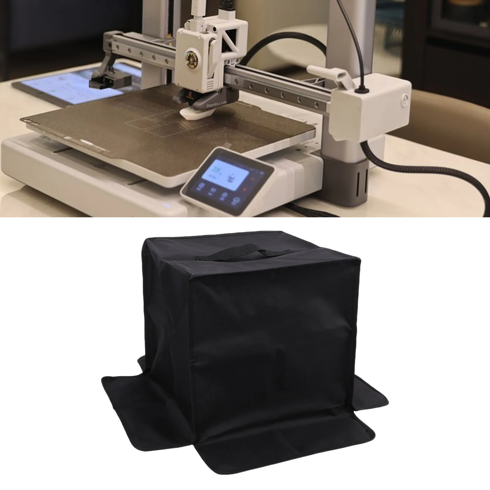 3D Printer Cover for Bambu Lab A1 Mini Water Proof Dusts Guard Prevent Sunlight Dirties Spill Protector Aluminum Foil Cloth
