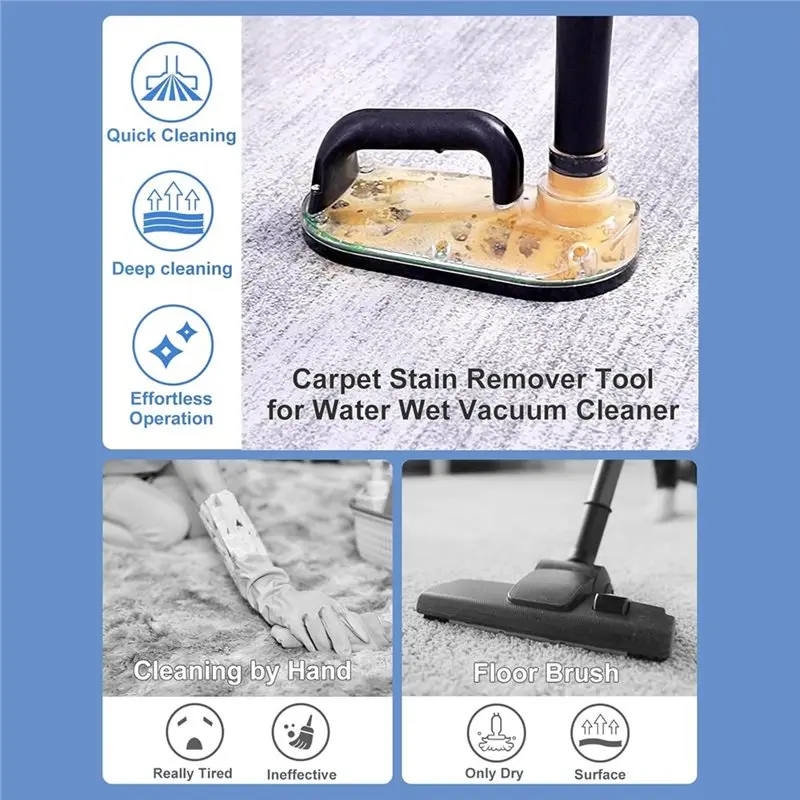 【THANKSGIVING DAY】Carpet Extractor Cleaner Handheld Sub Surfaces Stain Remover Tool For Wet Dry Vacuums Deep Rug Shampooer Attac