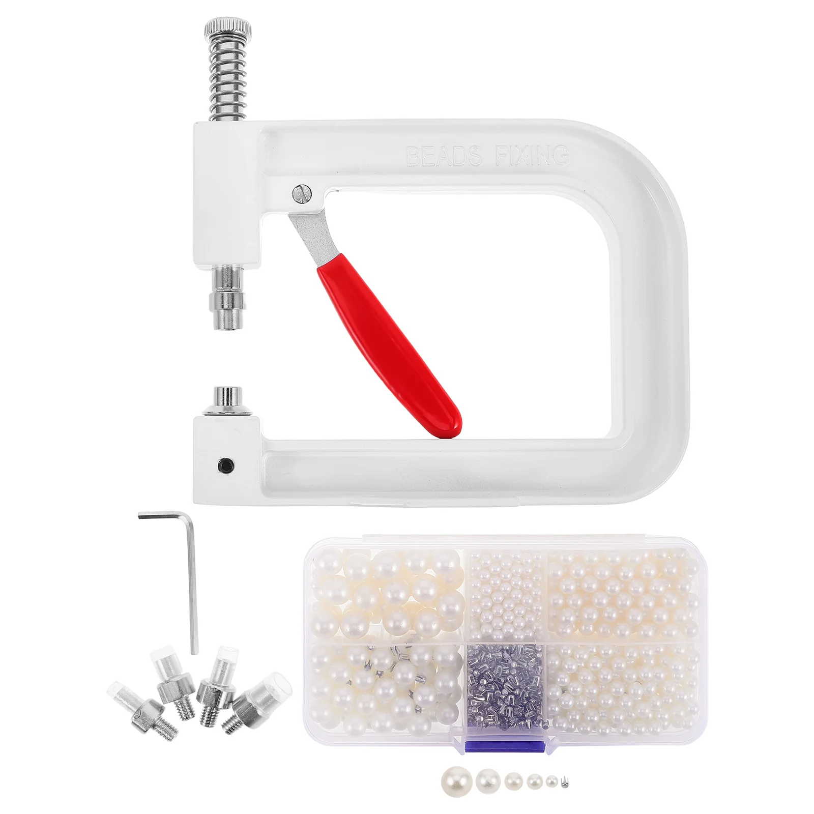 

1 Set Manual Bead Setting Press Tool Claw Pearl Setter Hand Press Machine For Jewelry Making Durable Metal Efficient Versatile