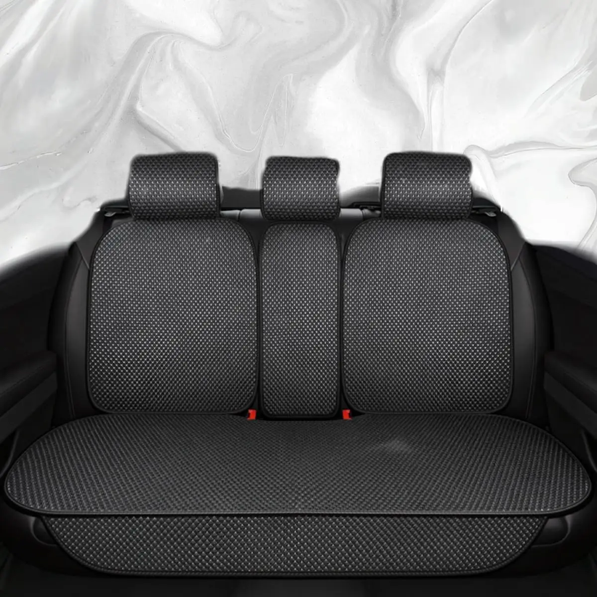 

Luxury Breathable Car Seat Cover,Rear Car Seat Protector, Fit Four Seasons of Universal Automotive Vehicle Cushion Cover, Compat