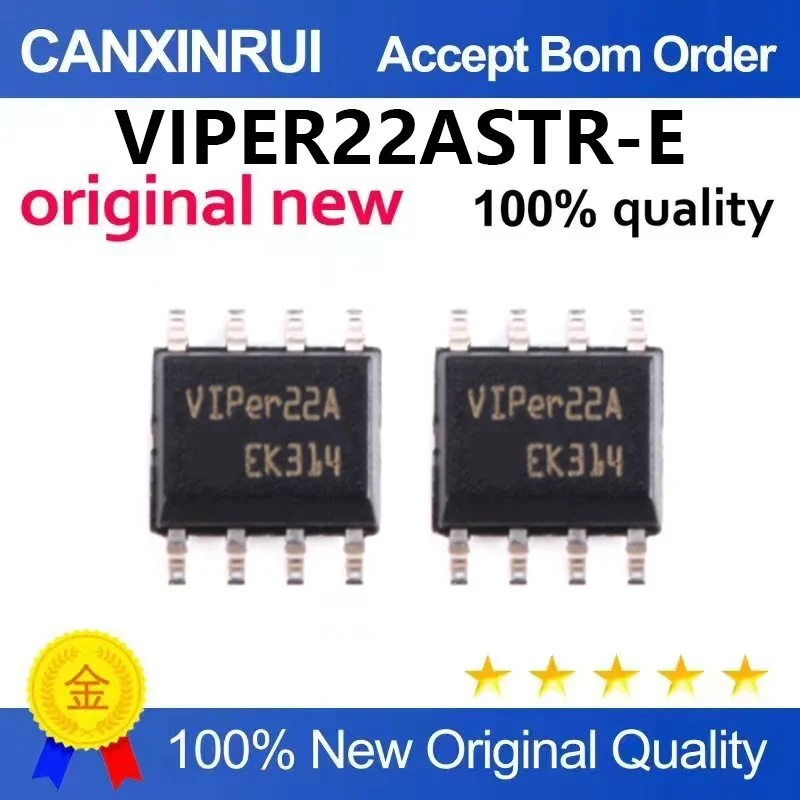 （5pcs-100pcs)Original genuine patch VIPER22ASTR-E SOIC-8 isolated power IC chip VIPER22A