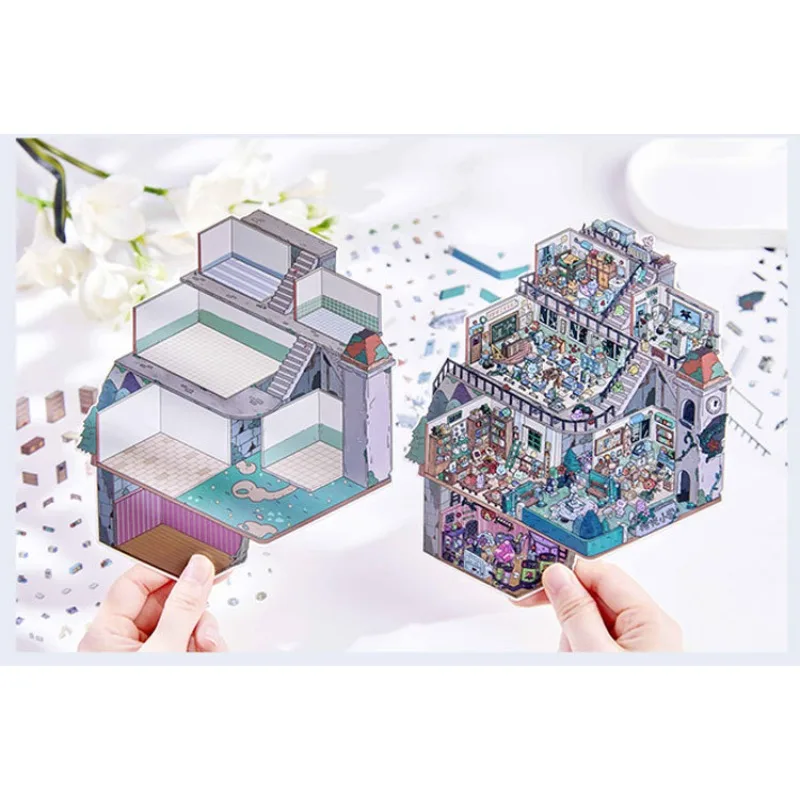 3D Stickers Miniature DIY Craft Landscaping Decor Decompression Suitable for Parent Child Interactive Games Stickers Toys