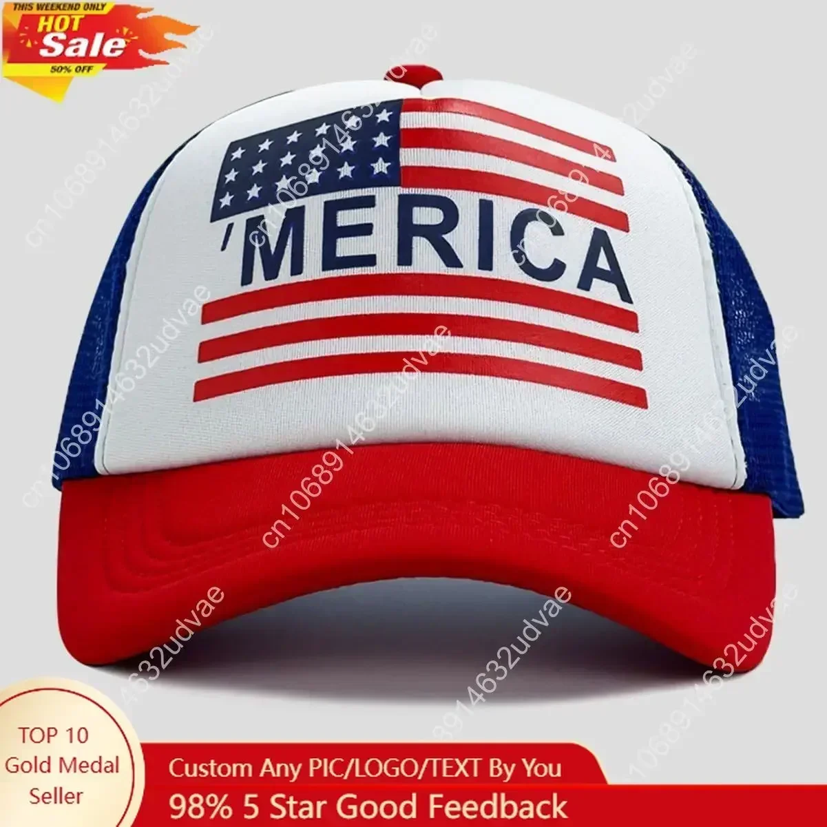 Baseball Caps 4th of July Hat Fourth of July Accessories Outfits for Women USA Hat Trucker Hat 4th of July Accessories for Women