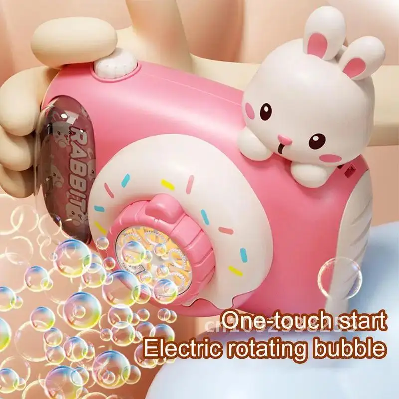 Electric Bubble Machine Camera-Shaped Cute Bubble Toys Cartoon Outdoor Kids for Toys Blower Bubble Portable Games Automatic