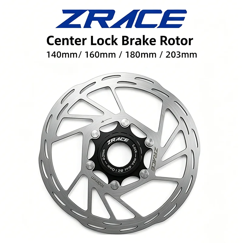 ZRACE Center Lock Brake Disc Rotor Strong Heat Dissipation Floating 140/160/180/203, for MTB / Road