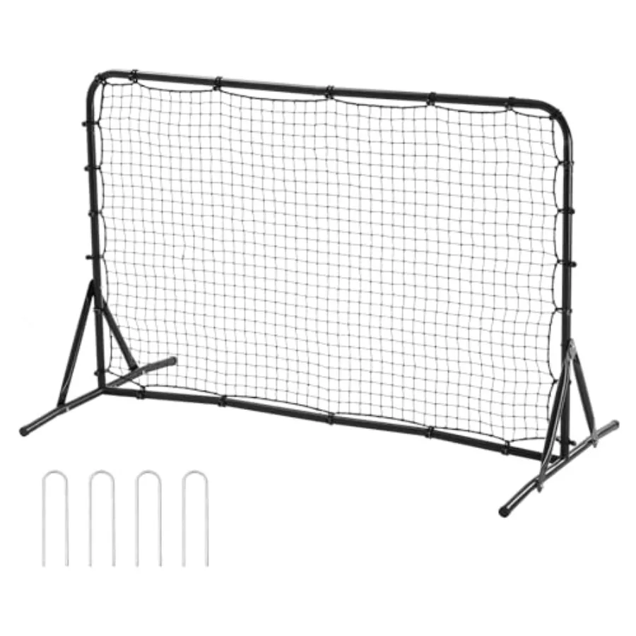 

Soccer Rebound Trainer, Iron Soccer Training Equipment, Sports Football Rebounder Wall, Double-Sided Rebounding Net, Easy Assem
