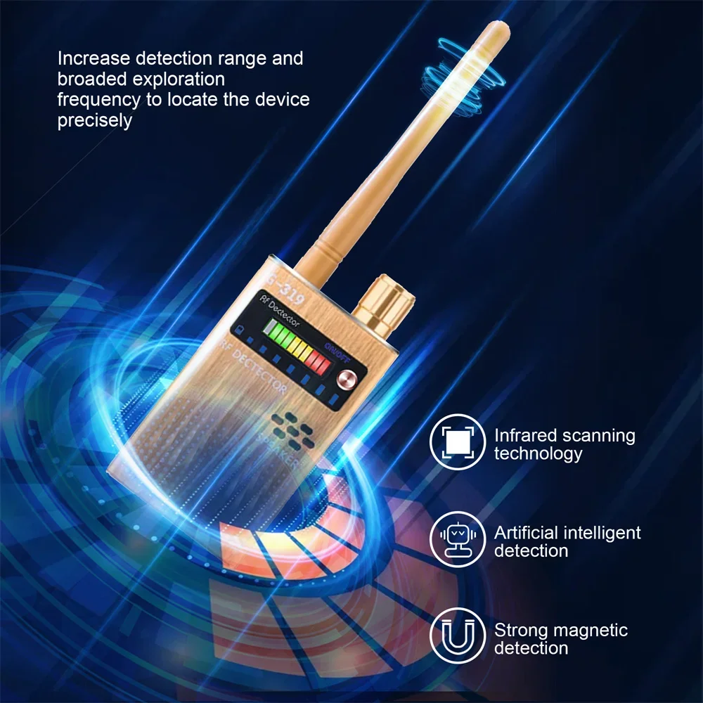Professional Anti-Spy Detects GPS Locators Anti-Wiretapping 2G 3G 4G GSM Cell Phone Wireless RF Signal Detector Bug WIFI Scanner