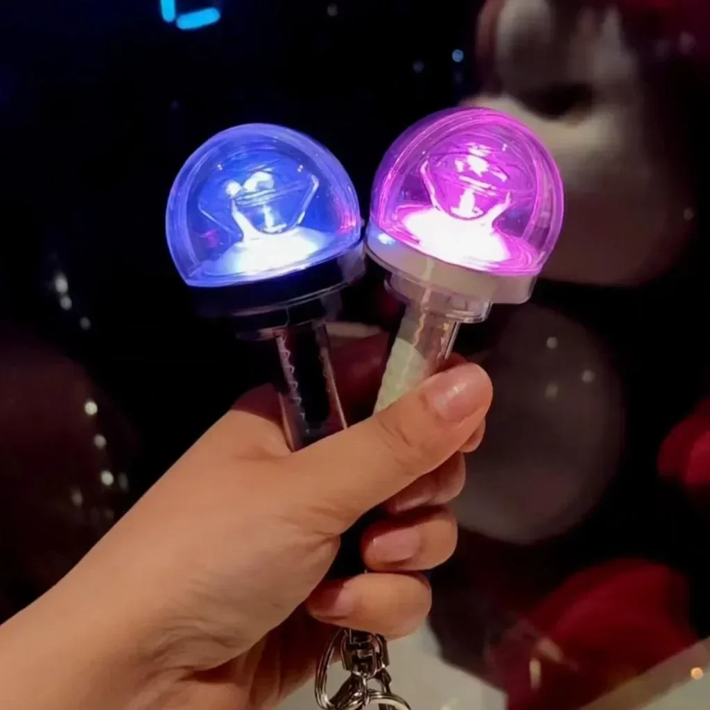 Kpop Idol 17 Mini Lightstick Key Ring Glow Stick Keychains for Carat Gift