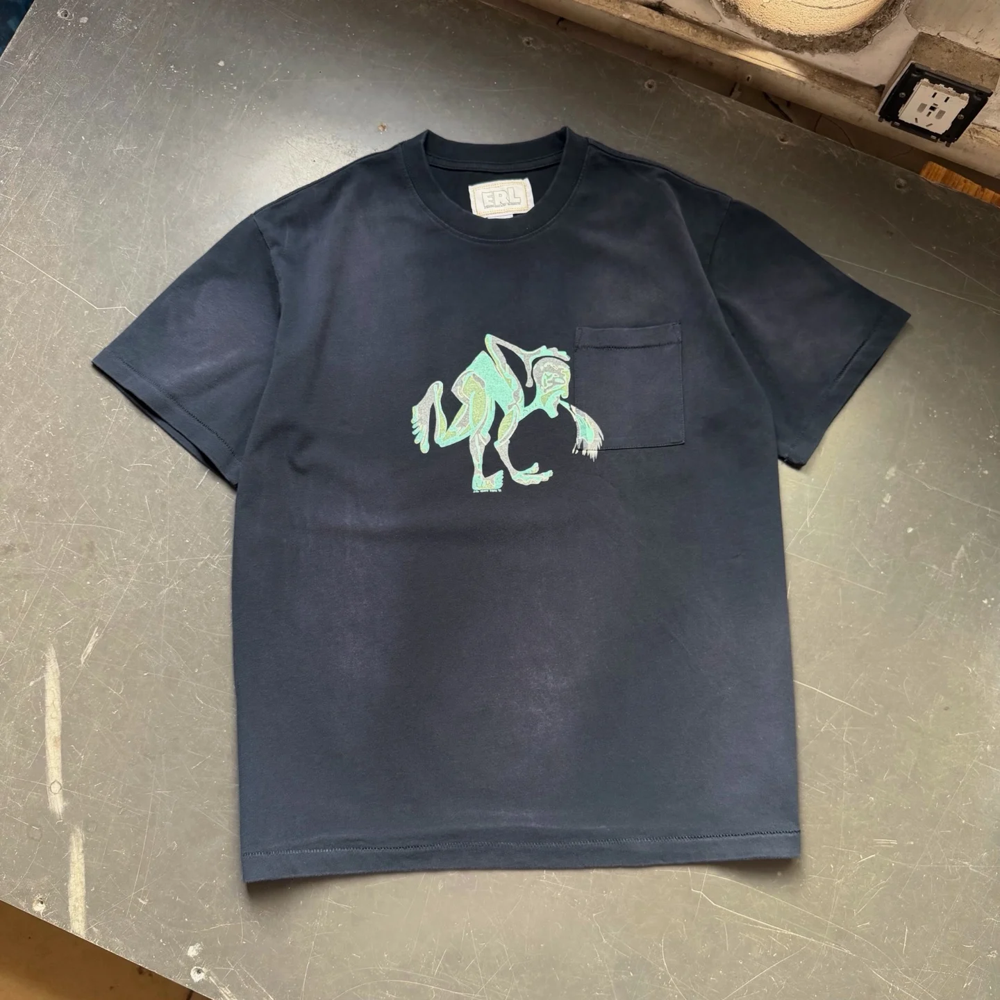 Nice Washed ERL Alien T-Shirt Men Women High Quality 2026ss T Shirt Tee Tops