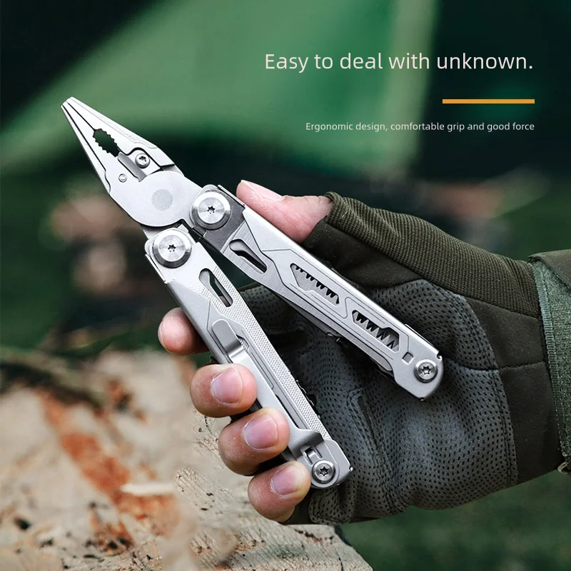 DL30 utensili manuali Set di pinze multiutensile Tactical Multitool Edc coltello pieghevole multifunzionale da campeggio e da caccia, regali per uomo