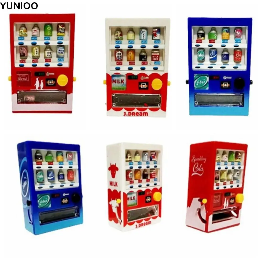 

1: 12 Doll House Simulation Drinks Vending Machine Mini Stimulate Imagination Interesting Intellectual Development Kindergarten
