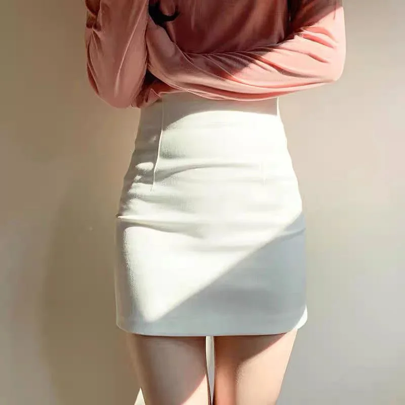 Office Formal Skirts For Woman Black White High Waist Women's Skirt Wrap Midi Tight Offer High Quality Cheap Quality XT736