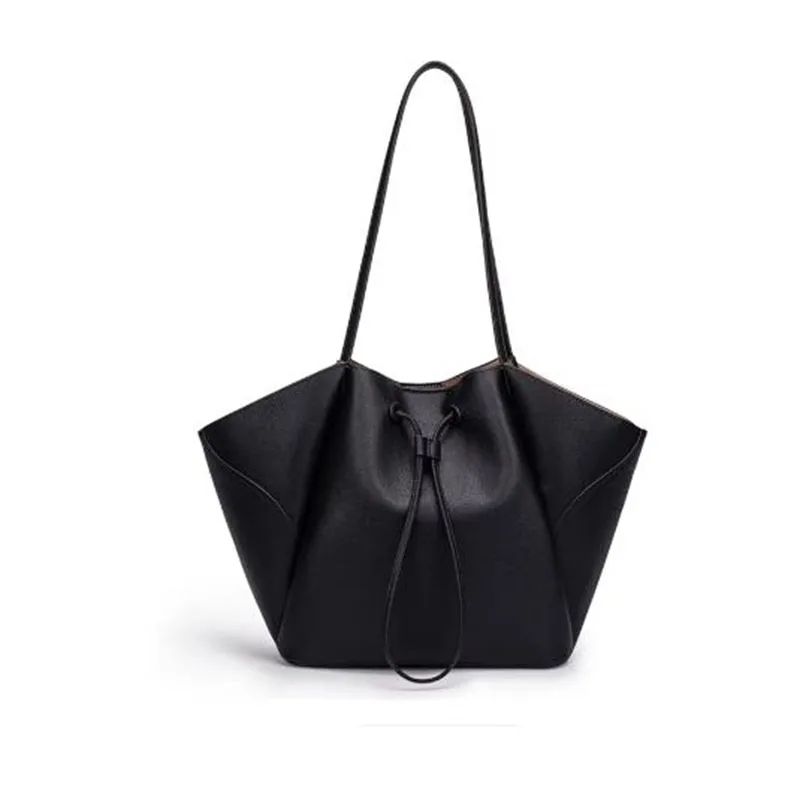 

Women Casual Tote Handbag Large Capacity PU Leather Simple Tote Purse Solid Color Slouchy Tote Bag Female Shopping Bag