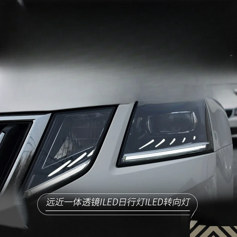 

Фары в сборе для Octavia 18-20: Новые, модифицированные, высококачественные светодиодные ДХО, линзованные фары с указателями поворота