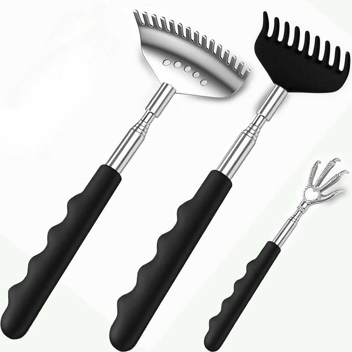 Upgraded Back Scratcher Massager Telescoping Back Massage Stocking Stuffer for Women Men Extendable Back Massager Christmas Gift