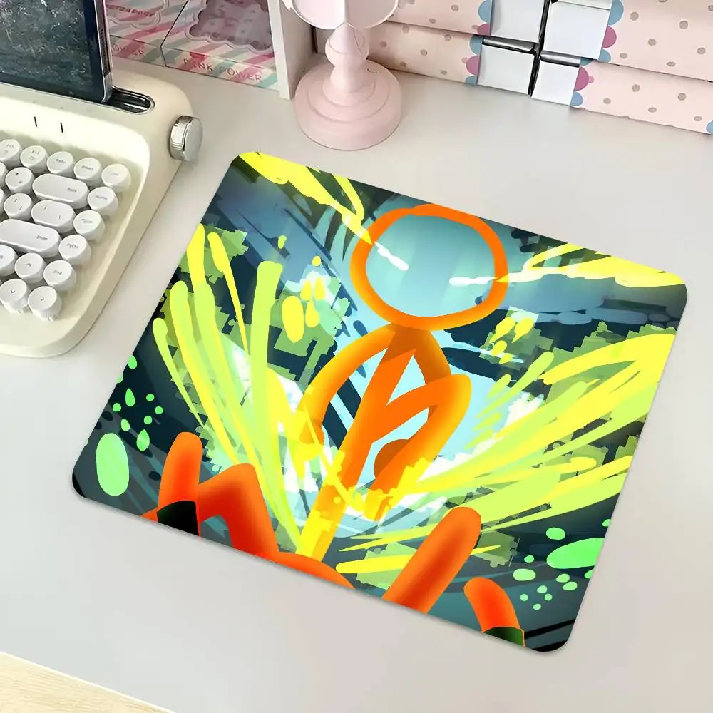 Alan Becker Anime Mousepad Small LockEdge Mouse Pad For Gamers Computer Desk Pad Rectangular Anti-slip Rubber