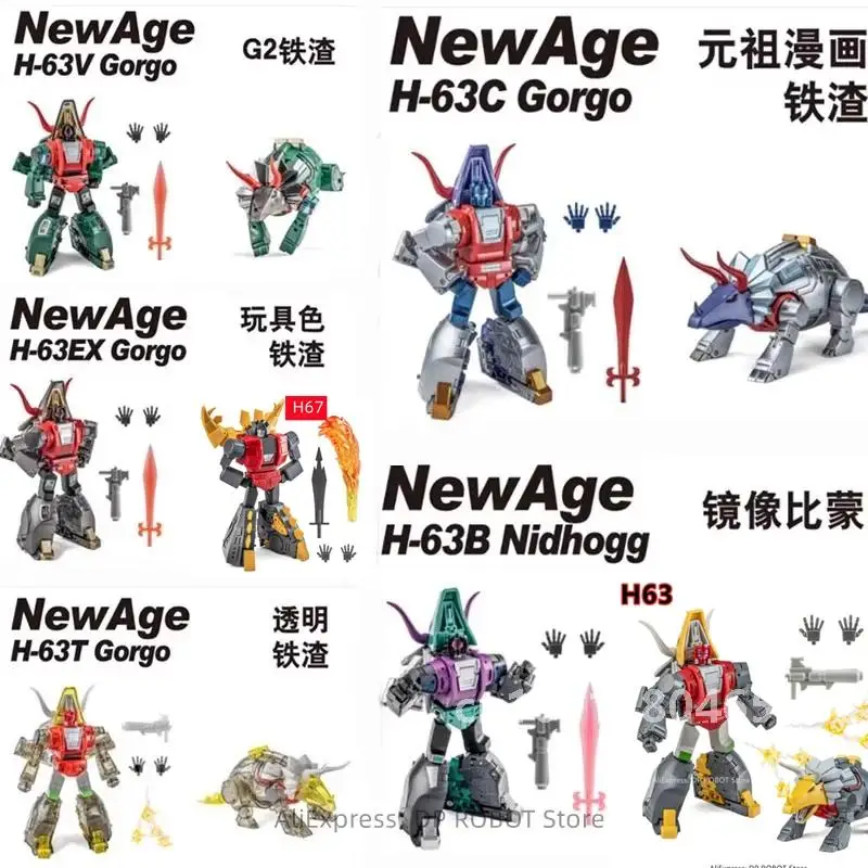 [IN STOCK NOW] Newage Transformation NA H63 H67 H63EX H63V H63B H63C Snarl Gorgo Slag Varan Action Figure Toys With Box