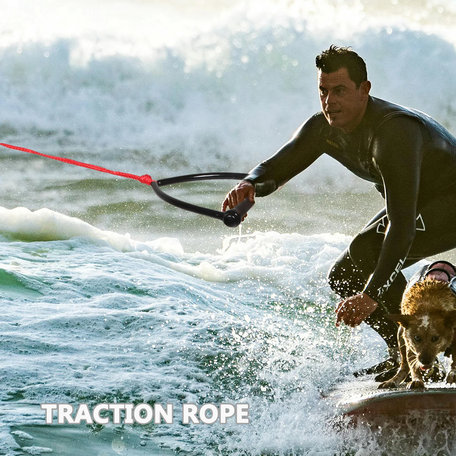 

Water Ski Rope Heavy Duty Wear-Resist Pp Material Bright Color For Wakeboarding Knee Boarding Tubing Boat Use Water