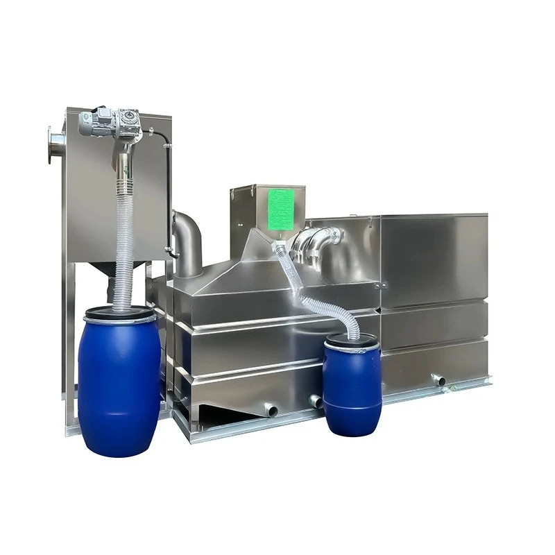 

Automatic grease trap three-stage filtration 304 stainless steel closed grease trap lifting integrated equipment