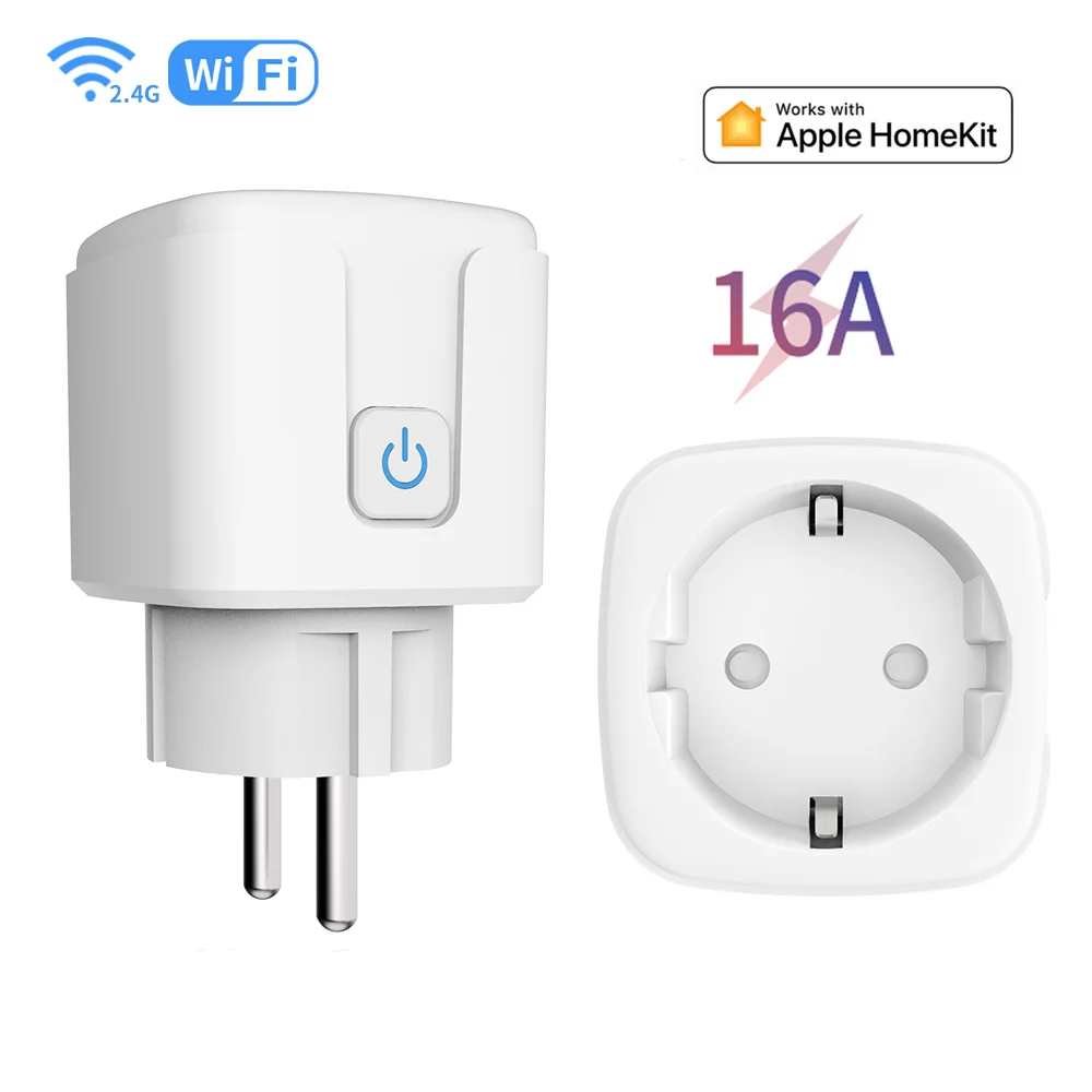 Heltec WiFi 스마트 플러그 EU 16A 가전 콘센트 타이밍 원격 제어 어댑터 APP 제어 지원 Apple HomeKit