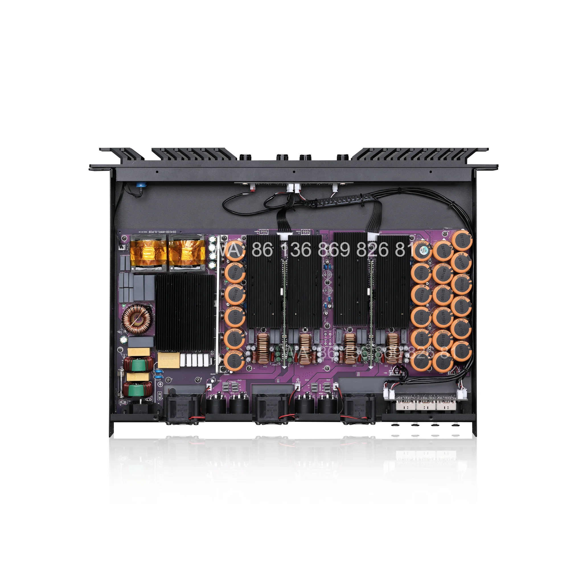 

4-Channel Digital High Power Audio Amplifier 14000 W Class D 1u Power Amplifier with Transformer Multi-Capacitor for Subwoofer