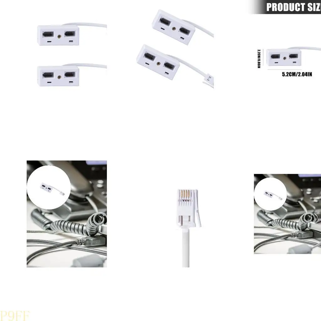 CS1W Multipurpose British Phone Line Splitter Adapters for Expanding Traditional Communication Networking