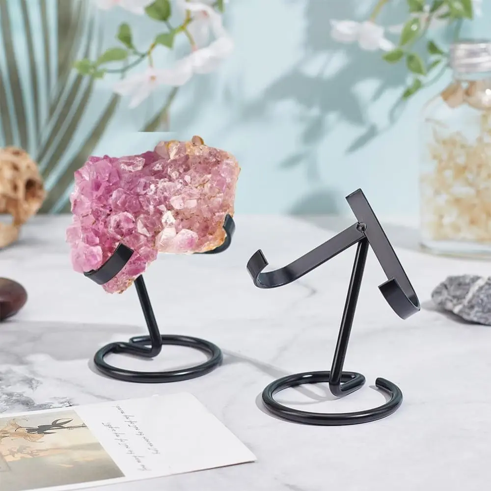 الإبداعية المعادن كريستال الكرة حامل صغير البلاتين الحديد كريستال الكرة زخرفة رف عرض موقف العرض الزخرفية #3