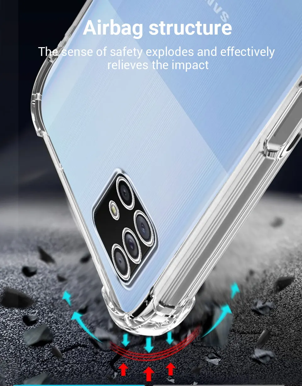 Uposao Custodia Per Samsung Galaxy A71 | Glitter Stelle Lucenti | Silicone Morbido Con Anello Porta
