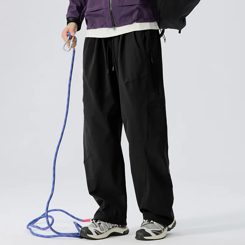 

Men's 62 Big Size Casual Pants Water-Resistant Hiking Trousers Outdoor Workwear Straight Leg Polyester Fiber Leisure Trousers