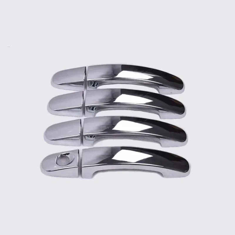 For Ford Focus 2012 2013 2014 2015 Glossy Black Chrome Car Door Handle Cover Bowl Trim Overlays Styling Accessories