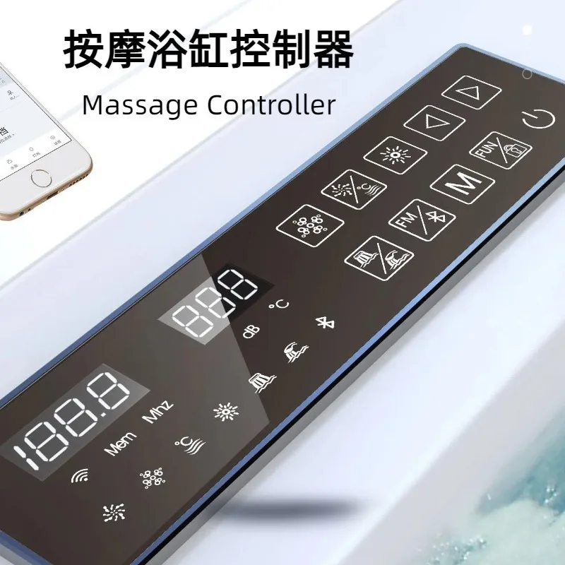 Intelligent bathtub control system with panel 1.2m-1.7m bathtub SPA thermostatic bathtub controller