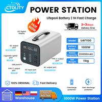 1000W Portable Power Station 1024wh Lifepo4 Battery for Camping Pure Sine Wave 220v AC Emergency Battery For Camping In Stock