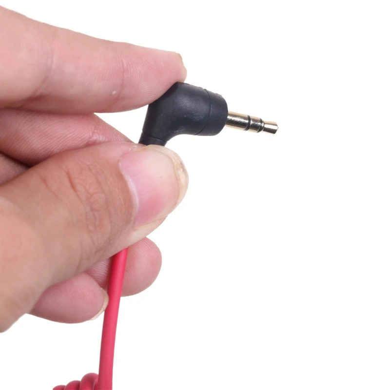 3.5mm TRS Male Microphones Cable for Rode SC2, Male to Male Spring Coiled Right Angled Mic Cord Connection Camera DropShipping - Image 5