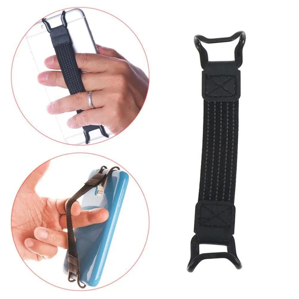 Mobile Phone Holder Wrist Band One Hand Band Holder Anti-slip Universal Hand Operation Finger Grip Elastic Band Strap Bracket