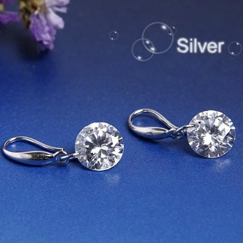 Original silver color korean Earrings Brincos Dangle Drop Long Earings For Women Oberlo Shopify Jewelry E407